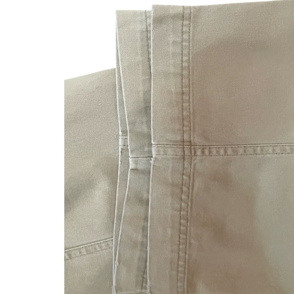 Old Navy Flat Front Straight Leg Khaki Chino Pant Light Tan Vintage Size 33x30 - Picture 6 of 9